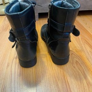 Womens Black Bussola Combat boots size 7